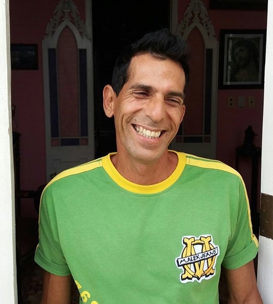 Hector - one of the friendly staff at Vista al Mar guesthouse in Old Havana