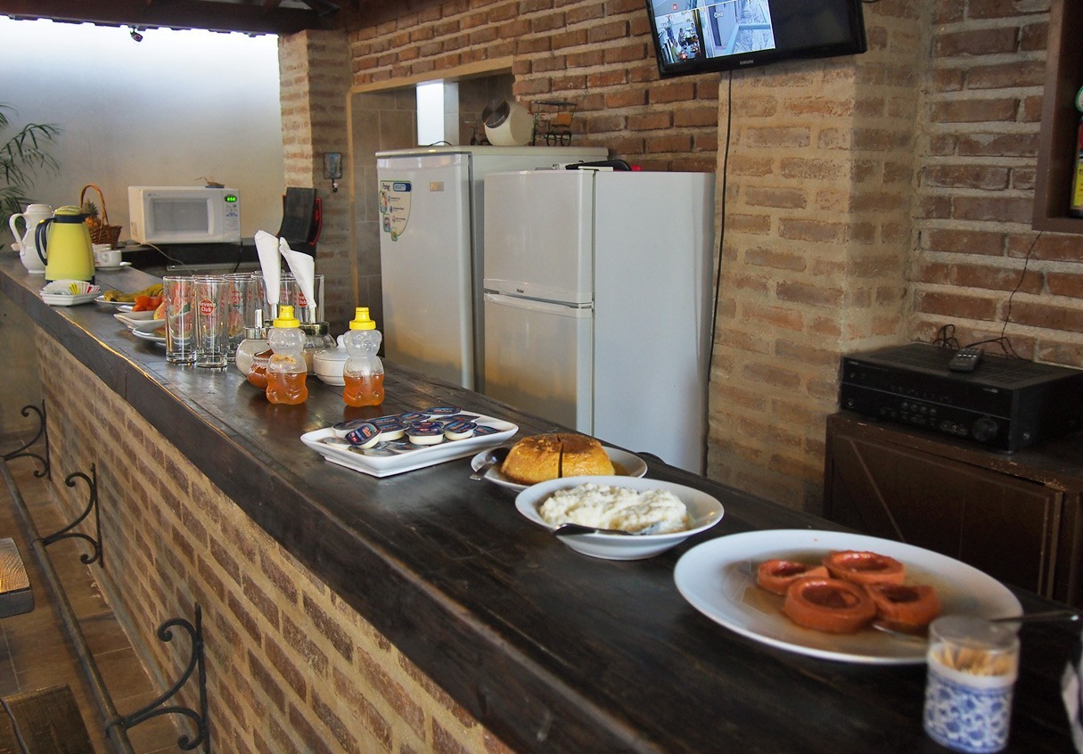 Buffet breakfast in Casona Obrapia in Old Havana